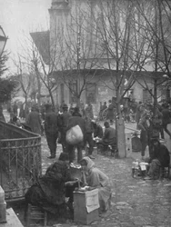 Scrittori di lettere pubbliche in una strada di Costantinopoli, 1913