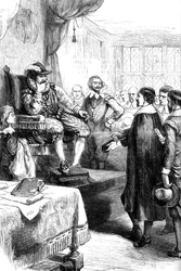 Puritani davanti a Giacomo I, XVII secolo c1880