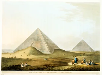 Piramidi di Giza, Egitto, IV dinastia, Antico Regno, XXVI secolo a.C. 1801