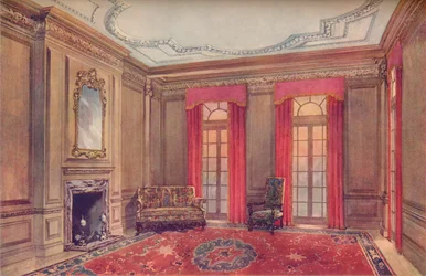Interno della Regina Anna, con sedie elisabettiane