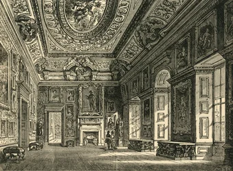 Sala da disegno della Regina Carolina, Kensington Palace, c1876