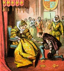 Regina Elisabetta e Shakespeare, XVI secolo, c1850