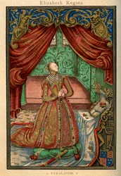 Regina Elisabetta I in preghiera, 1569, 1893