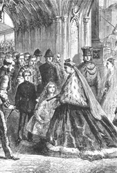 La regina Vittoria entra nel Palazzo di Westminster, 5 febbraio 1867, 1901