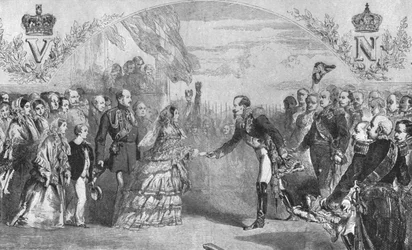 La regina Vittoria ricevuta a Boulogne dall
