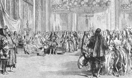 Ballo in costume di restauro della Regina Vittoria a Buckingham Palace, 6 giugno 1845