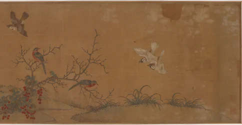 Conigli, uccelli e fiori, XVII secolo