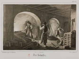 Lavorazione delle materie prime, metallurgia - forgiatura di metalli preziosi, Germania, c 1851