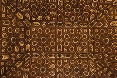 Real Alcázar di Siviglia - decorazione del soffitto, Siviglia, Spagna