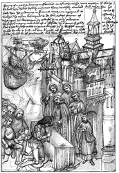Accoglienza di Richard de Beauchamp, conte di Warwick