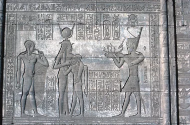 Rilievo sul Mammisi romano, Tempio di Hathor, tardo tolemaico e romano, c125 a.C. - c60 d.C.