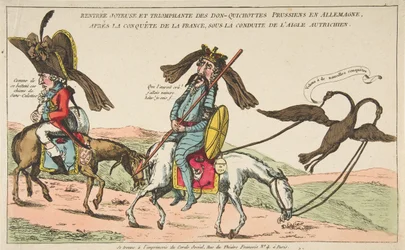 Rientro gioioso e trionfale dei Don-Chisciotte Prussiani in Germania, dopo la conquista...