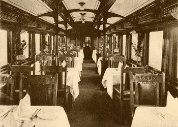 Carrozza ristorante su un treno a lunga percorrenza, Ferrovie Sudafricane, 1930