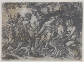 Copia inversa di Teti e Chirone, 1546