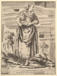 Copia inversa di Contadina, Recueil de diverses figures étrangères Inventées par F...., XVIII secolo