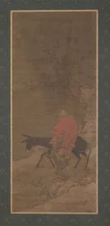 Cavalcando nella neve in cerca di fiori di prugna, Dinastia Ming o Qing, XVII secolo