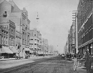 Riverside Avenue, Spokane, Washington, c1897