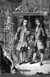 Robert Boyle, chimico e fisico anglo-irlandese e Denis Papin, fisico francese, 1870