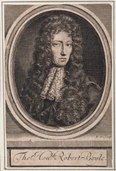 Robert Boyle, fisico e chimico irlandese, c. 1680