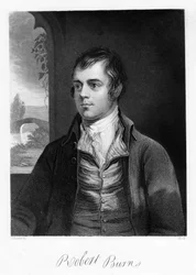 Robert Burns, poeta scozzese, fine XVIII secolo