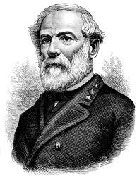 Robert E Lee, generale confederato della guerra civile americana, c1880