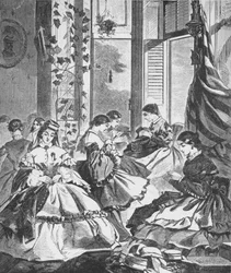 Ruolo delle donne nella guerra, 1861, 1938