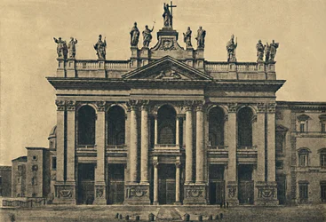 Roma - Facciata della Basilica di San Giovanni in Laterano Ales. Galilei, 1734, 1910
