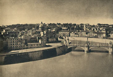 Roma - Vista del nuovo ponte di Vittorio Emanuele