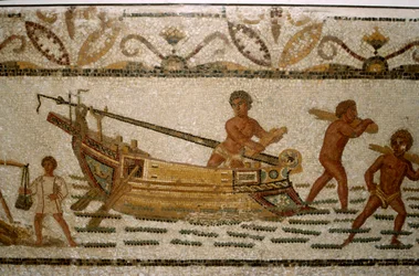 Mosaico marino romano, II-III secolo