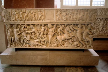 Sarcofago romano con la leggenda di Selene ed Endimione, 230-235 d.C.