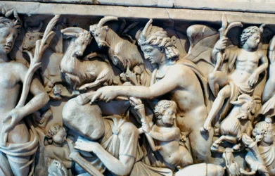Sarcofago romano con la leggenda di Selene ed Endimione, 230-235 d.C.