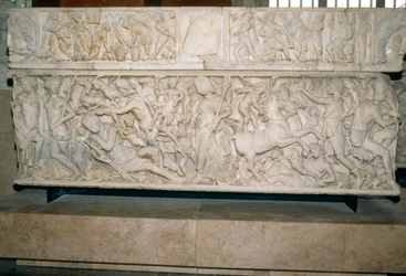 Sarcofago romano con la leggenda di Selene ed Endimione, 230-235 d.C.