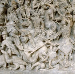 Romani in battaglia contro i barbari, II secolo