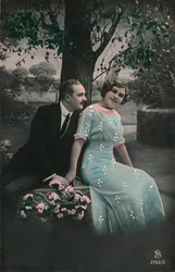 Cartolina romantica, c1910