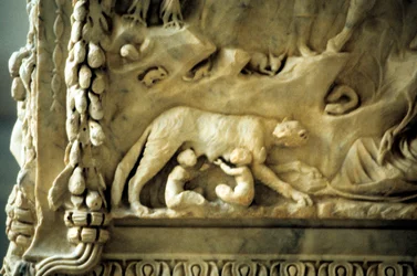Romolo e Remo allattati dalla lupa
