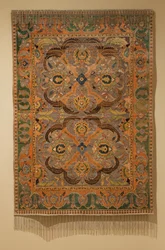 Tappeto reale con seta e filo metallico, 1600-1625