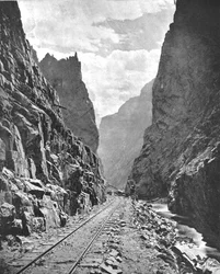 Royal Gorge del fiume Arkansas, Colorado, USA, c1900