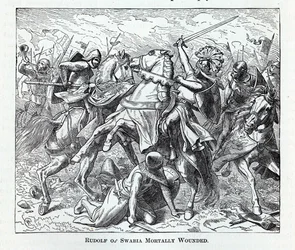 Rodolfo di Svevia mortalmente ferito, 1882