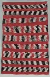 Tappeto a strisce di diamanti, c. 1890-1900