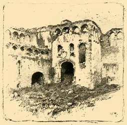 Rovine del Palazzo dei Vescovi, 1898