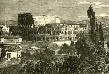 Rovine del Colosseo, dal Palatino, 1890