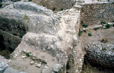 Rovine della città greca preistorica di Micene