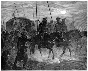 Feriti russi che lasciano Plevna, Guerra Russo-Turca