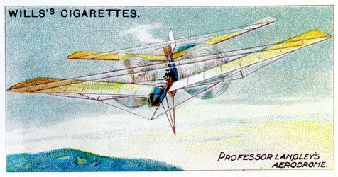 Modello di aereo a vapore di S.P. Langley, c1896