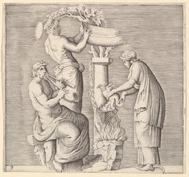 Sacrificio di un cigno, pubblicato ca. 1599-1622