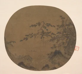 Saggi che ammirano la cascata