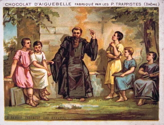 San Benedetto istruisce i bambini, XIX secolo