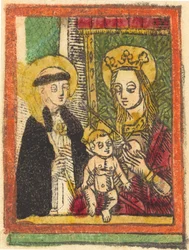 San Bernardo con la Madonna e il Bambino, 1480-1500