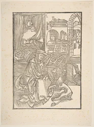 San Girolamo che estrae una spina dal piede del leone, copia di Lione