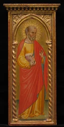 Santo in mantello rosso, fine XIX - inizio XX secolo